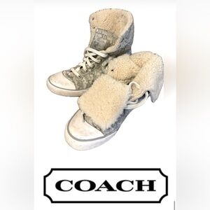 FREE add on - Coach Sherpa Silver High Tops